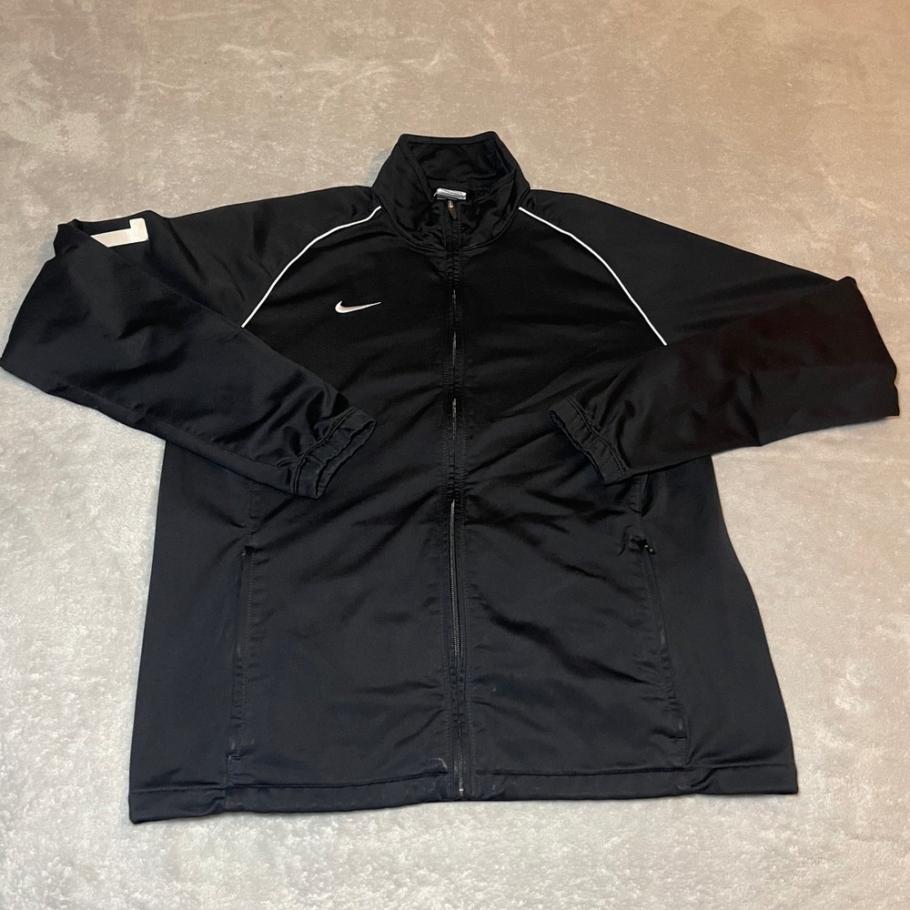 Nike Pacific Northwest SC Soccer Track Jacket Mens Large Black Full Zip 31 Gym